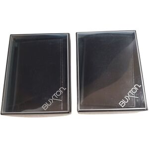 Buxton Kidskin Tri-Fold Black Wallet. NWT.